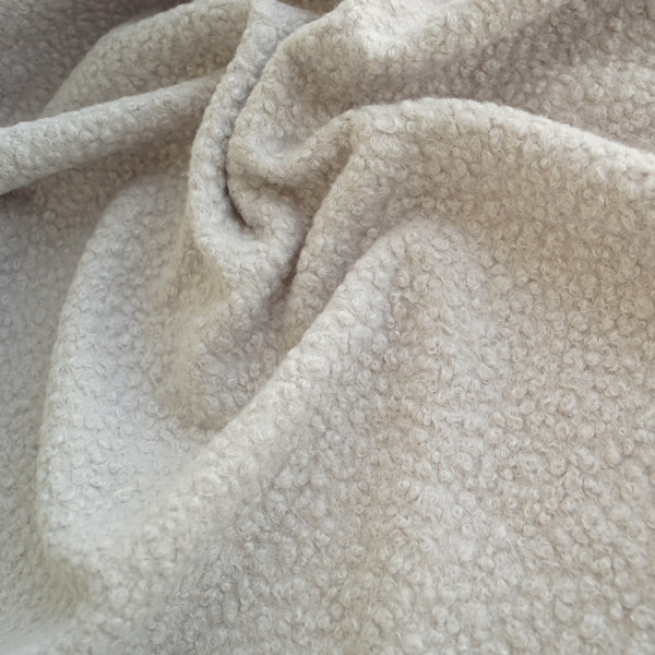 Тканина вовна букле баранчиків (світло-сірий) (арт. 8009) однотонний букле світло сірий ✔ Ціна від 340 грн → опт та роздріб