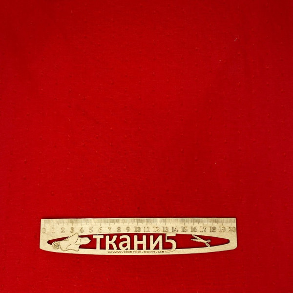 Ткань батист "ниточки" (красный) (арт. 20467) однотонный красный ✔ Цена от 140 грн → опт и розница