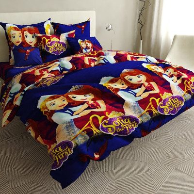Бязь "Gold Lux" SOFIA THE FIRST (синій)