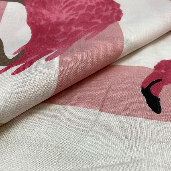 Ткань бязь "gold lux" flamingo (розовый) (арт. 18428) fauna & flora print розовый ✔ Цена от 85 грн → опт и розница