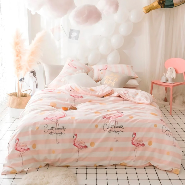 Ткань бязь "gold lux" flamingo (розовый) (арт. 18428) fauna & flora print розовый ✔ Цена от 85 грн → опт и розница