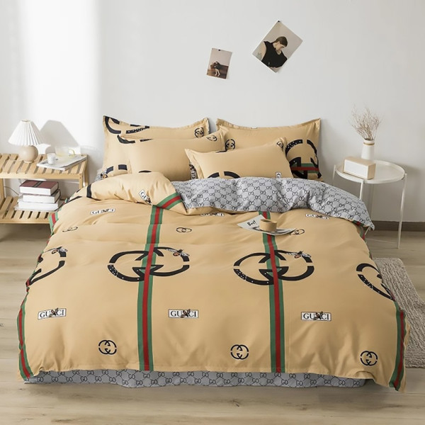 Бязь "Gold Lux" Gunci КОМПАНЬЙОН (бежевий-сірий)