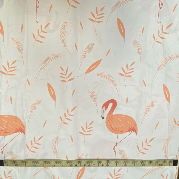 Ткань бязь принт "gold lux" фламинго (белый-розовый) (арт. 9719) fauna & flora print розовый ✔ Цена от 80 грн → опт и розница