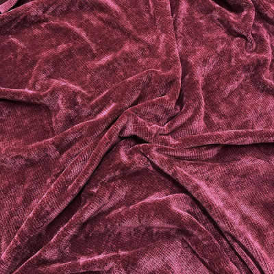 Вельветовый плюш Miu-Miu (бордовый)