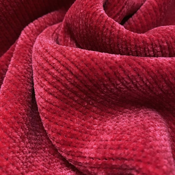 Ткань вельветовый плюш miu-miu (красный) (арт. 9145) однотонный красный ✔ Цена от 140 грн → опт и розница