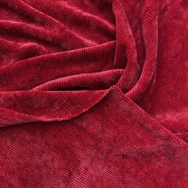 Ткань вельветовый плюш miu-miu (красный) (арт. 9145) однотонный красный ✔ Цена от 140 грн → опт и розница