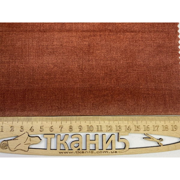 Ткань велюр плотный на тканевой основе bestseller (терракот) (арт. 18659) меланж терракот ✔ Цена от 400 грн → опт и розница