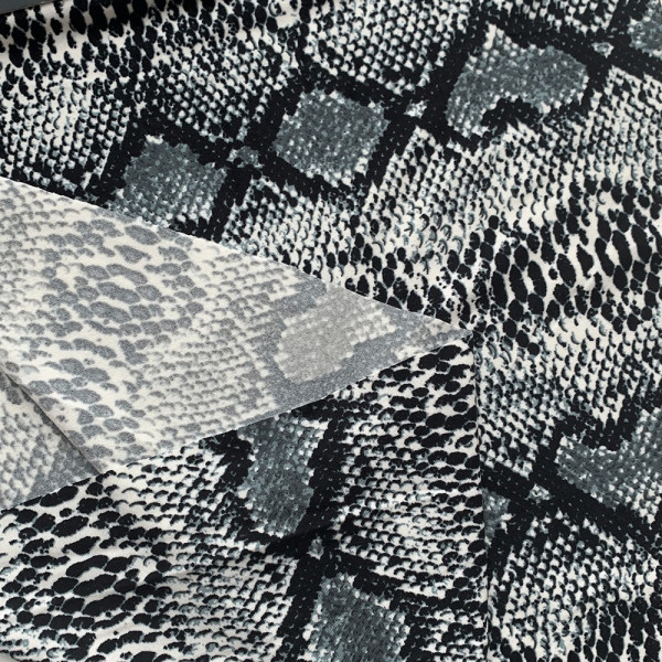 Тканина віскоза софт змія (сірий) (арт. 8263) тваринний (fauna print) віскоза сірий ✔ Ціна від 120 грн → опт та роздріб