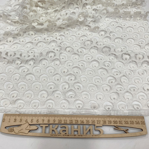 Ткань гипюр макраме (молочный) (арт. 21867) однотонный молочный ✔ Цена от 260 грн → опт и розница