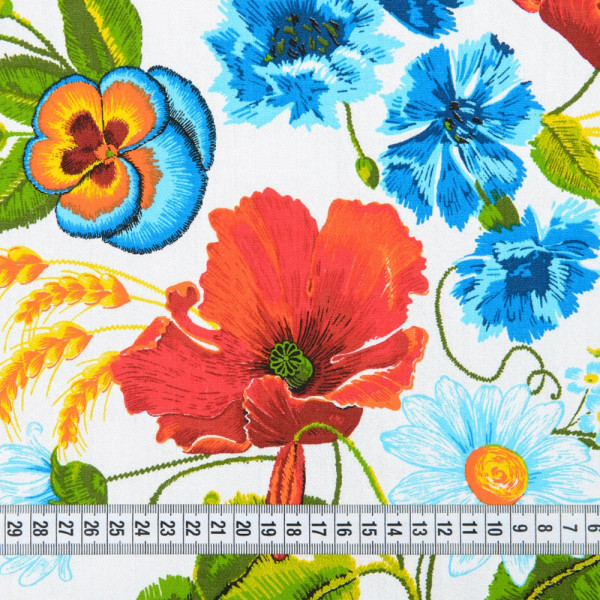Ткань дорожка столовая (арт. 21305) цветочный (flora) мультиколор ✔ Цена от 56 грн → опт и розница