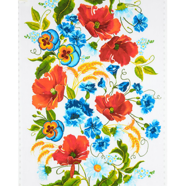 Ткань дорожка столовая (арт. 21305) цветочный (flora) мультиколор ✔ Цена от 56 грн → опт и розница