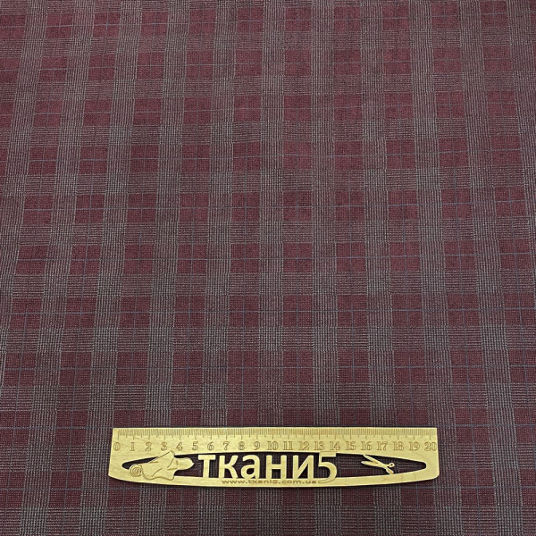 Ткань замша на дайвинге клетка (бордовый) (арт. 18774) клетка бордовый ✔ Цена от 160 грн → опт и розница