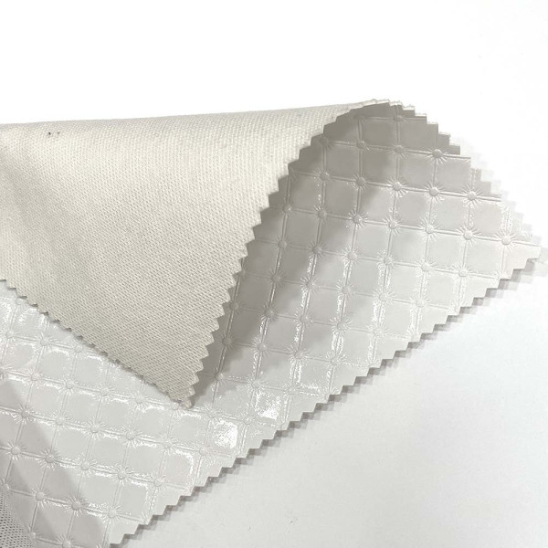 Ткань кожзам плотный karos (белый) (арт. 9551) однотонный белый ✔ Цена от 520 грн → опт и розница