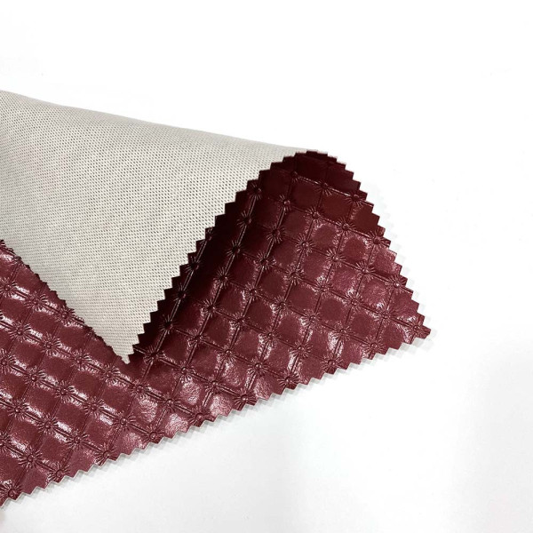 Ткань кожзам плотный karos (бордовый) (арт. 9548) однотонный бордовый ✔ Цена от 520 грн → опт и розница