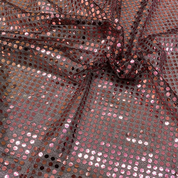Тканина копійка (бісквіт з трояндівкою) (арт. 9063) однотонний паєтка коричневий ✔ Ціна від 72 грн → опт та роздріб