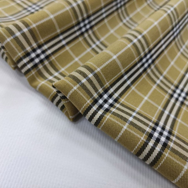 Костюмка клетка в стиле BURBERRY (оливка)