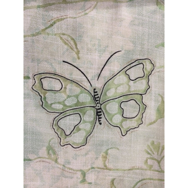 Ткань лен органза ( бабочки ) (арт. 800) fauna & flora print ✔ Цена от 90 грн → опт и розница