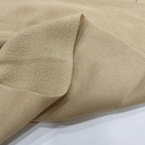 Ткань микрофлис бежевый (140 gsm) (арт. 21690) однотонный бежевый ✔ Цена от 84 грн → опт и розница