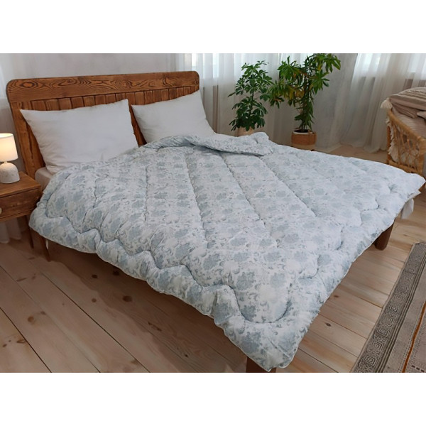 Одеяло БИО ПУХ зимнее серебряные вензеля 145Х205 СМ (арт. 10285) fauna & flora print ✔ Цена от 657 грн → опт и розница