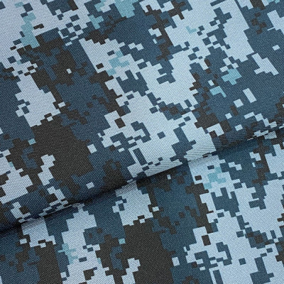 Оксфорд 600D PU цифра Прикордонник синій (210 GSM)