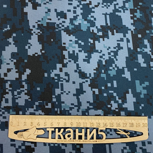 Тканина оксфорд 600d pu цифра прикордонник синій (210 gsm) (арт. 20180) камуфляж оксфорд-600 синій ✔ Ціна від 132 грн → опт та р