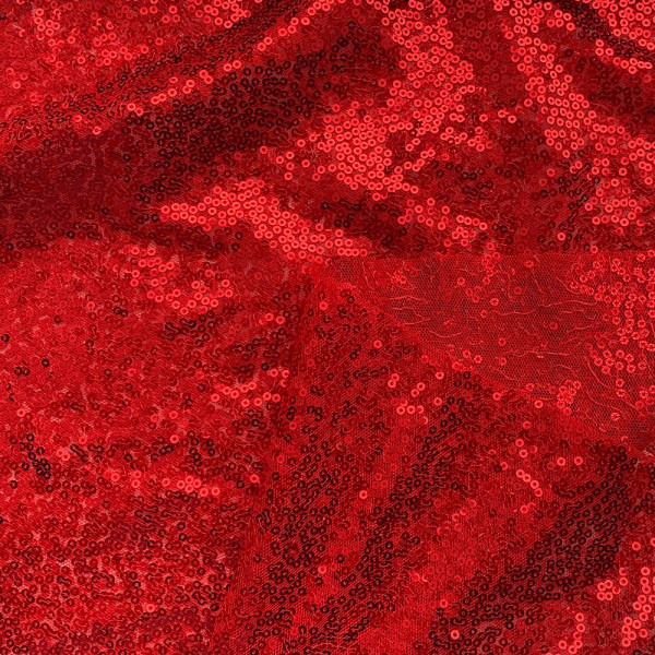 Ткань пайеточная ткань густая ( красный ) (арт. 5604) однотонный красный ✔ Цена от 260 грн → опт и розница