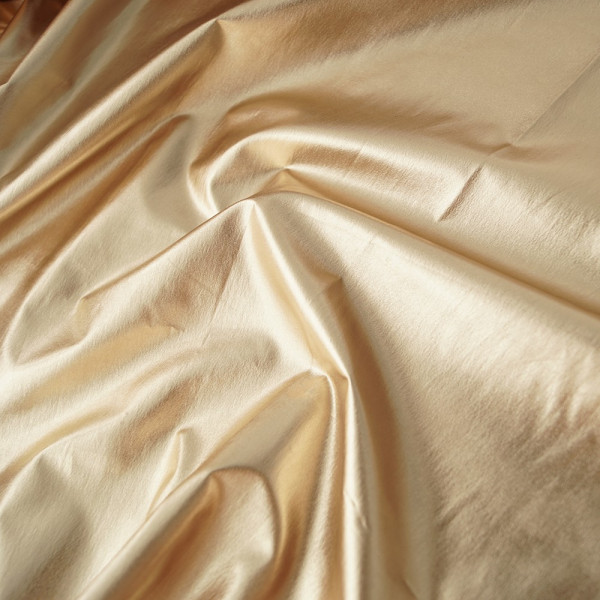 Тканина плащовка metallic (золото з трояндівкою) (арт. 7432) однотонний фольга золотий ✔ Ціна від 100 грн → опт та роздріб