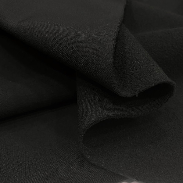 Ткань плащевка на флисе softshell (черный) (арт. 22215) однотонный черный ✔ Цена от 220 грн → опт и розница
