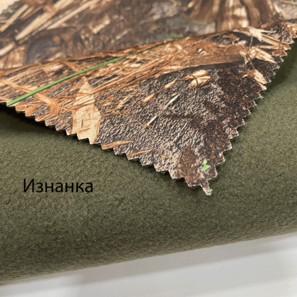 Ткань плащевка на флисе принт (камуфляж) (арт. 21664) камуфляж хаки ✔ Цена от 140 грн → опт и розница