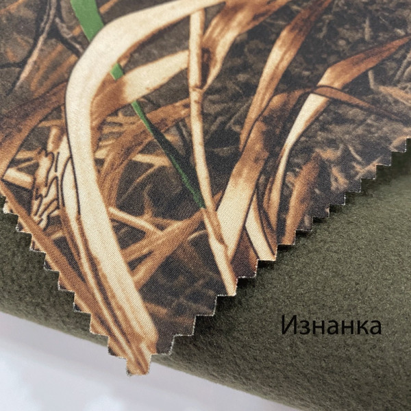 Тканина плащова на флісі принт (камуфляж) (арт. 21669) камуфляж плащова хакі ✔ Ціна від 140 грн → опт та роздріб