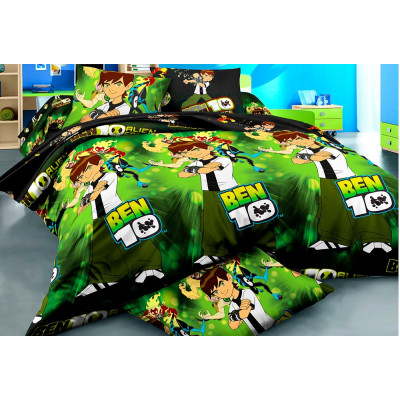 Ранфорс принт BEN10 (зеленый)