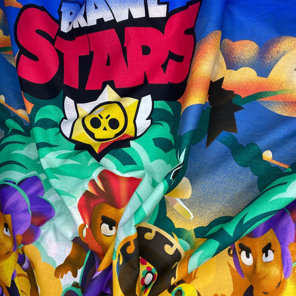 Тканина ранфорс принт brawl stars (мультиколор) (арт. 20343) мультяшний ранфорс мультиколор ✔ Ціна від 80 грн → опт та роздріб