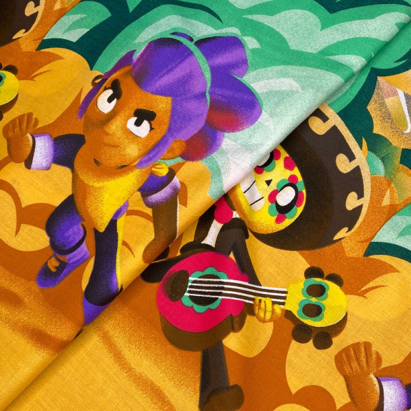 Тканина ранфорс принт brawl stars (мультиколор) (арт. 20343) мультяшний ранфорс мультиколор ✔ Ціна від 80 грн → опт та роздріб