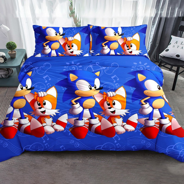Ранфорс принт SONIC (электро-синий)