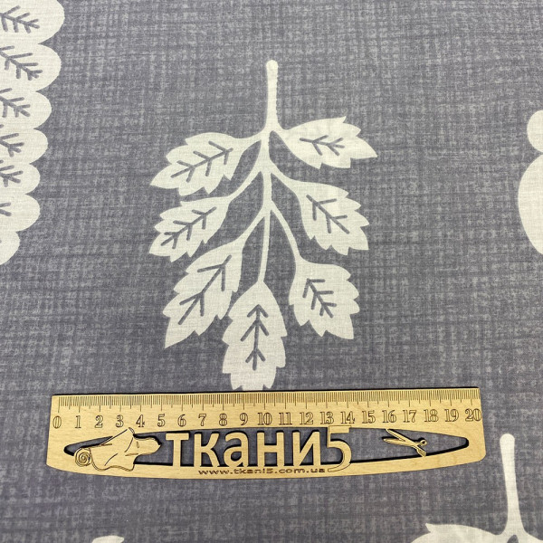 Тканина ранфорс принт листя (блакитний) (арт. 8815) квітковий (flora) ранфорс блакитний ✔ Ціна від 80 грн → опт та роздріб