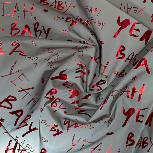 Тканина рефлективна плащова yeah baby (червоний) (арт. 16905) хамелеон меморі мультиколор ✔ Ціна від 220 грн → опт та роздріб