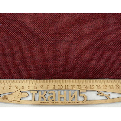 Рогожка блекаут (бордовый) 2
