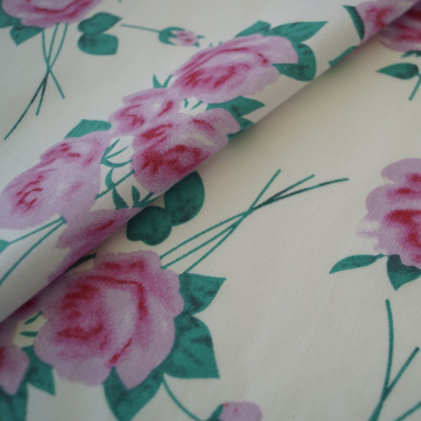 Ткань рубашечная ткань хлопок цветы (арт. 7853) fauna & flora print белый ✔ Цена от 136 грн → опт и розница