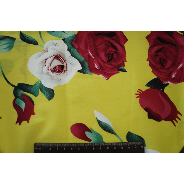 Ткань рубашечная ткань хлопок цветы (арт. 7857) fauna & flora print желтый ✔ Цена от 136 грн → опт и розница