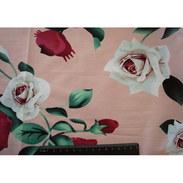 Ткань рубашечная ткань хлопок цветы (арт. 7858) fauna & flora print персиковый ✔ Цена от 136 грн → опт и розница