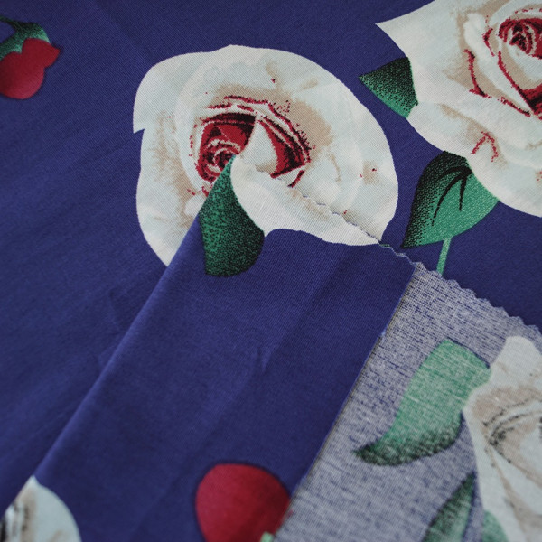 Ткань рубашечная ткань хлопок цветы (арт. 7860) fauna & flora print электро-синий ✔ Цена от 136 грн → опт и розница