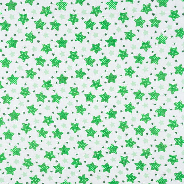 Тканина ситець принт зірки (зелений) (арт. 17803) зірки ⭐️ ситець зелений ✔ Ціна від 48 грн → опт та роздріб