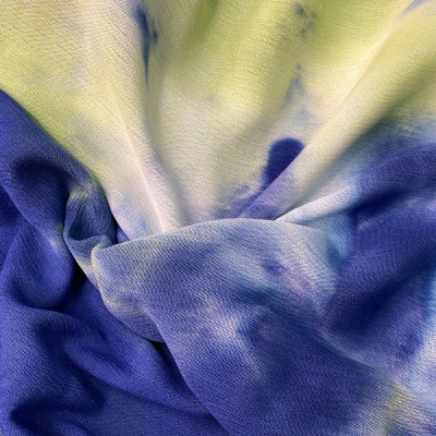 Софт Mango принт Tie dye (лимон-синій)