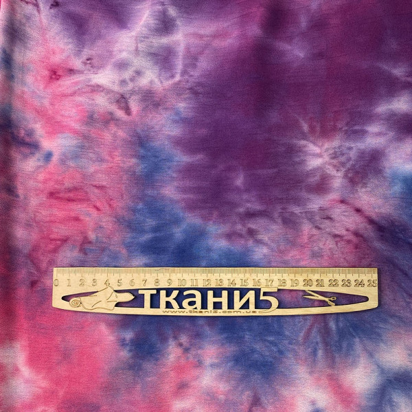 Ткань софт mango принт tie dye (розовый-сиреневый-голубой) (арт. 20871) абстракция сиреневый ✔ Цена от 120 грн → опт и розница