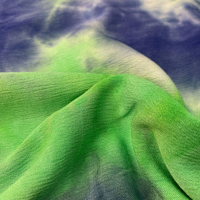 Софт Mango принт Tie dye (синий-салат) 2