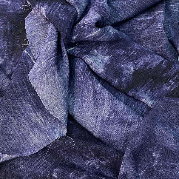 Ткань софт mango принт tie dye (темно-синий) (арт. 20860) абстракция темно-синий ✔ Цена от 120 грн → опт и розница