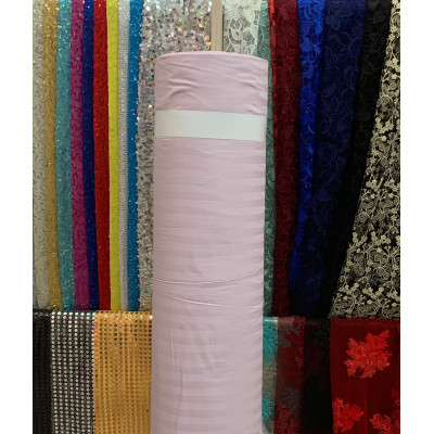 Страйп-сатин 220 Dyed 1см (Light Pudra) 2
