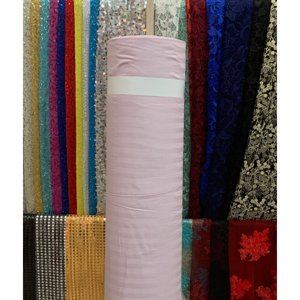 Ткань страйп-сатин 220 dyed 1см (light pudra) (арт. 8957) полоска ✔ Цена от 148 грн → опт и розница