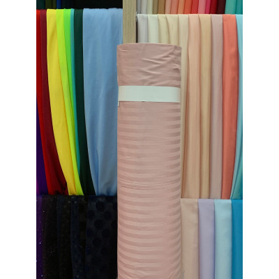 Страйп-сатин 220 Dyed 1см (Pudra) 2