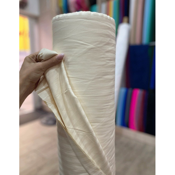 Тканина страйп-сатин 220 dyed 1см (молоко) (арт. 8955) смужка сатин (бавовна) молочний ✔ Ціна від 136 грн → опт та роздріб